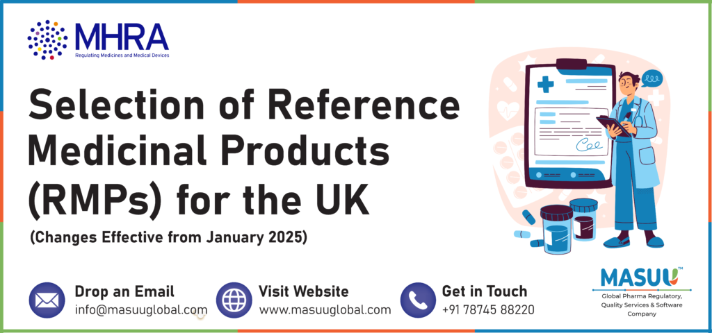 Reference Medicinal Products (RMPs) for the UK